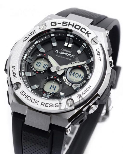 カシオ 腕時計 G-SHOCK G-STEEL GST-W110 ブラック Ft1123781 美品・